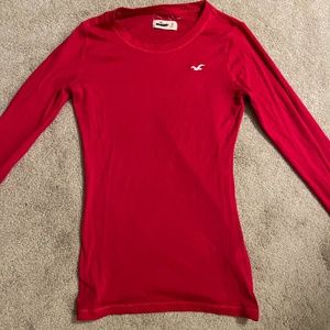 Hollister fitted long Sleeve cotton T-shirt